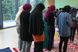 Photo of Muslims praying